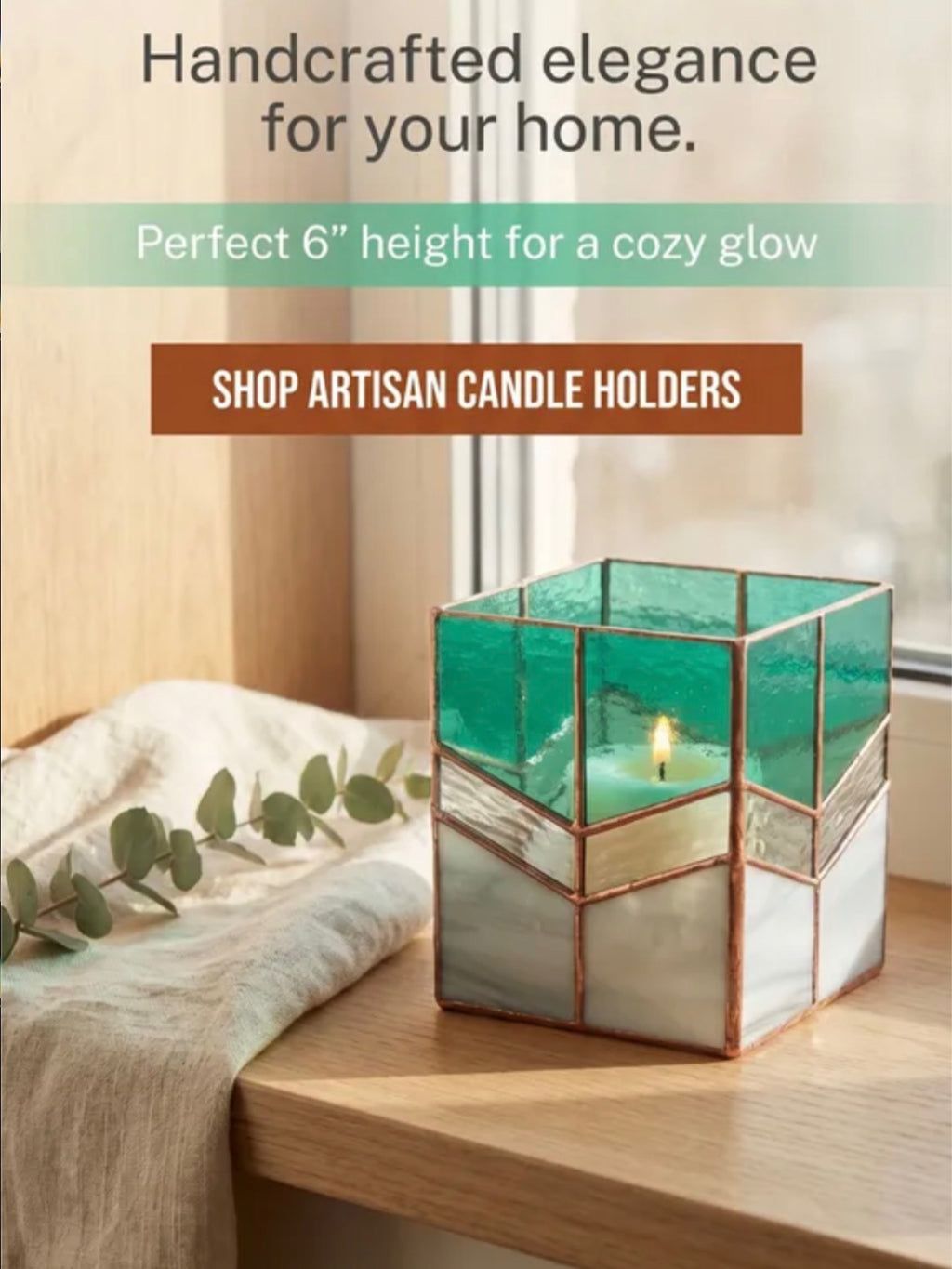 6” candle holder